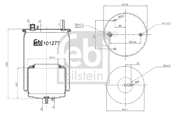 Bellow, air suspension